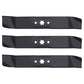 742-04125 Qty 3: Mulching Mower Blade Fits Cub Cadet