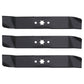 New Aftermarket Set of 3 Mower Blades Fits Toro 112-0304 112-3691 for 46" Decks