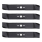 742-0611 Qty 4: Mulching Mower Blade Fits MTD