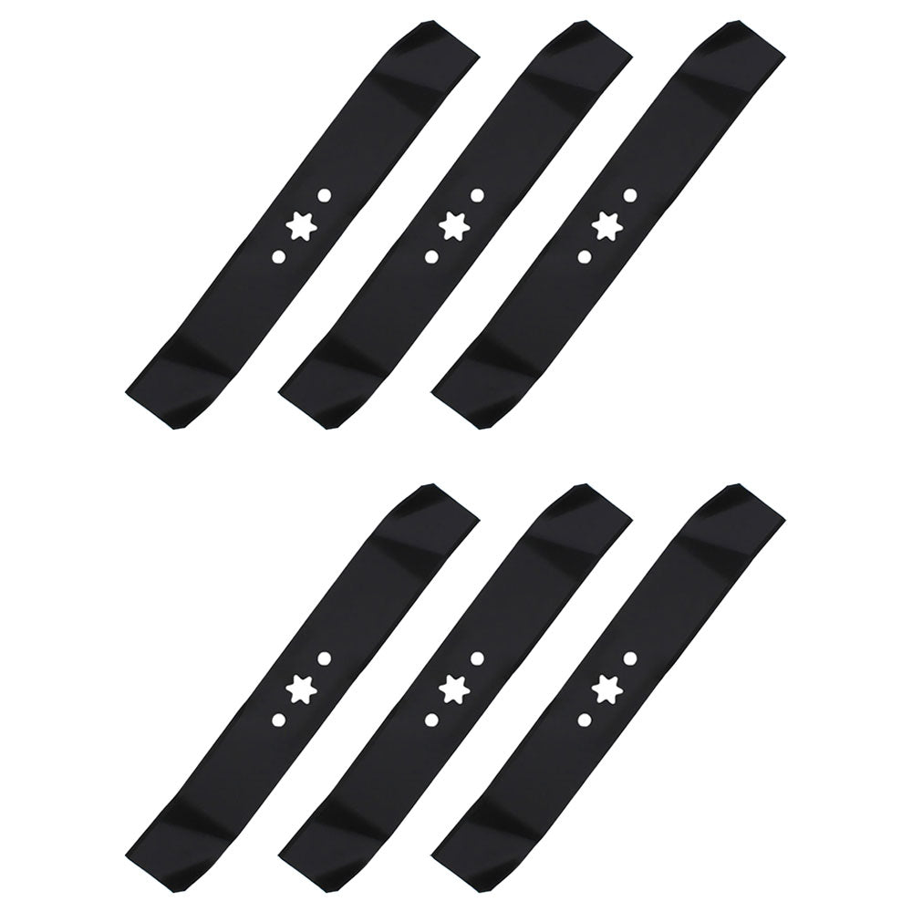 Qty 6: Mulching Mower Blade
 Fits Cub Cadet Replaces 742-04125