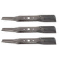 (3) 2-n-1 Lawn Mower Blades 18-5/8" X 6 Point Star fits MTD Models 742-05056
