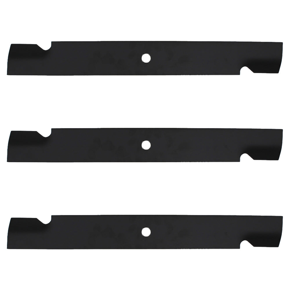 60"Rotary Lawn Mower 3 Blade Set 5/8" CH High Lift Excel / Hustler 603992