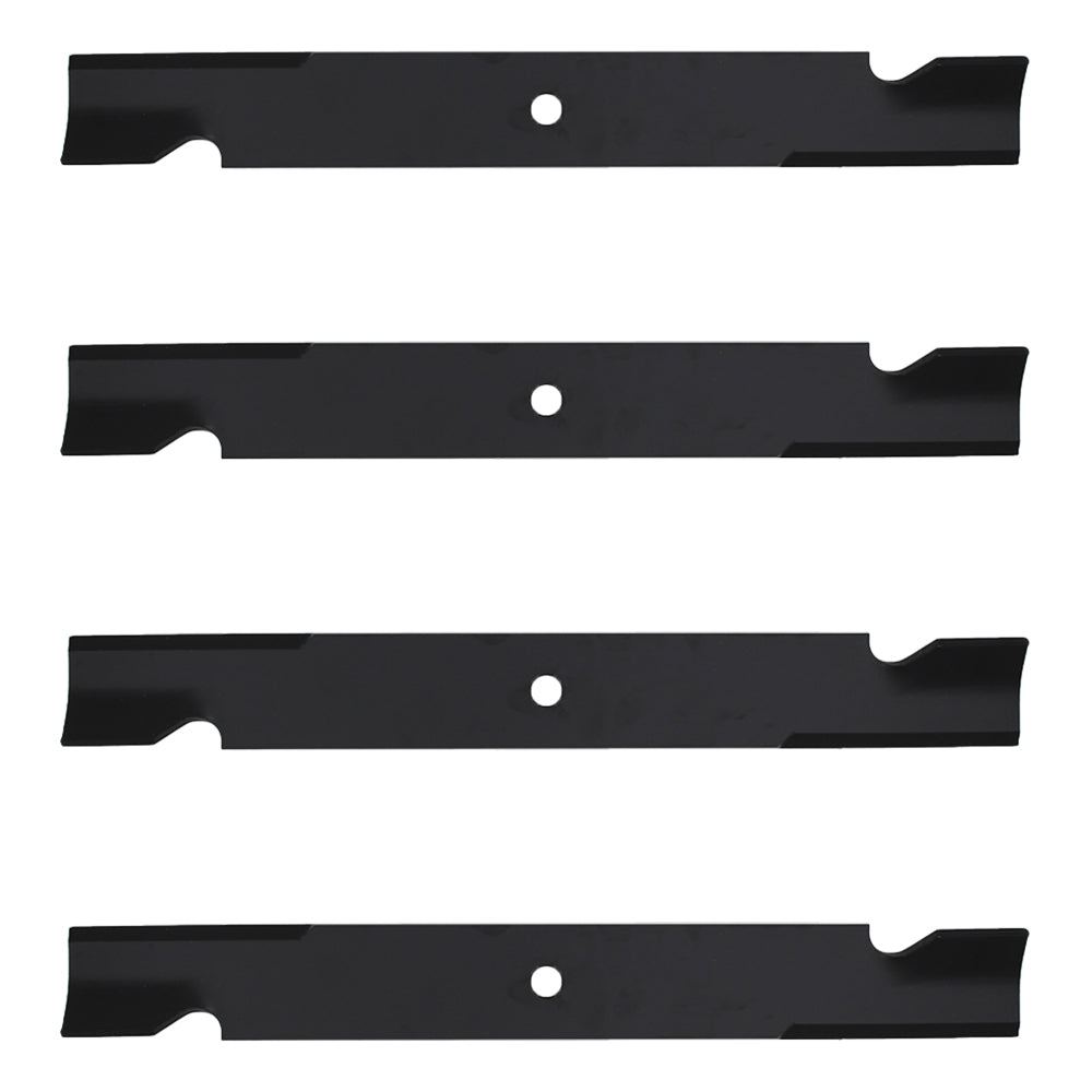 105-7718 Qty 4: Notched High-Lift Mower Blade Fits Toro