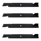 A-B1DC1501 Qty 4: High Lift Mower Blade Fits Exmark Lazer Z Turf Ranger 60” Deck