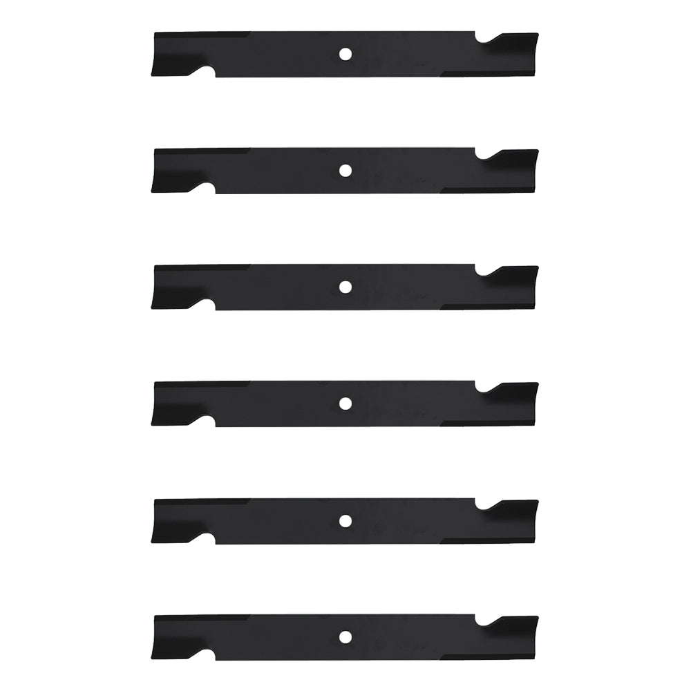 025124 Qty 6: Notched High-Lift Mower Blade
 Fits Gravely