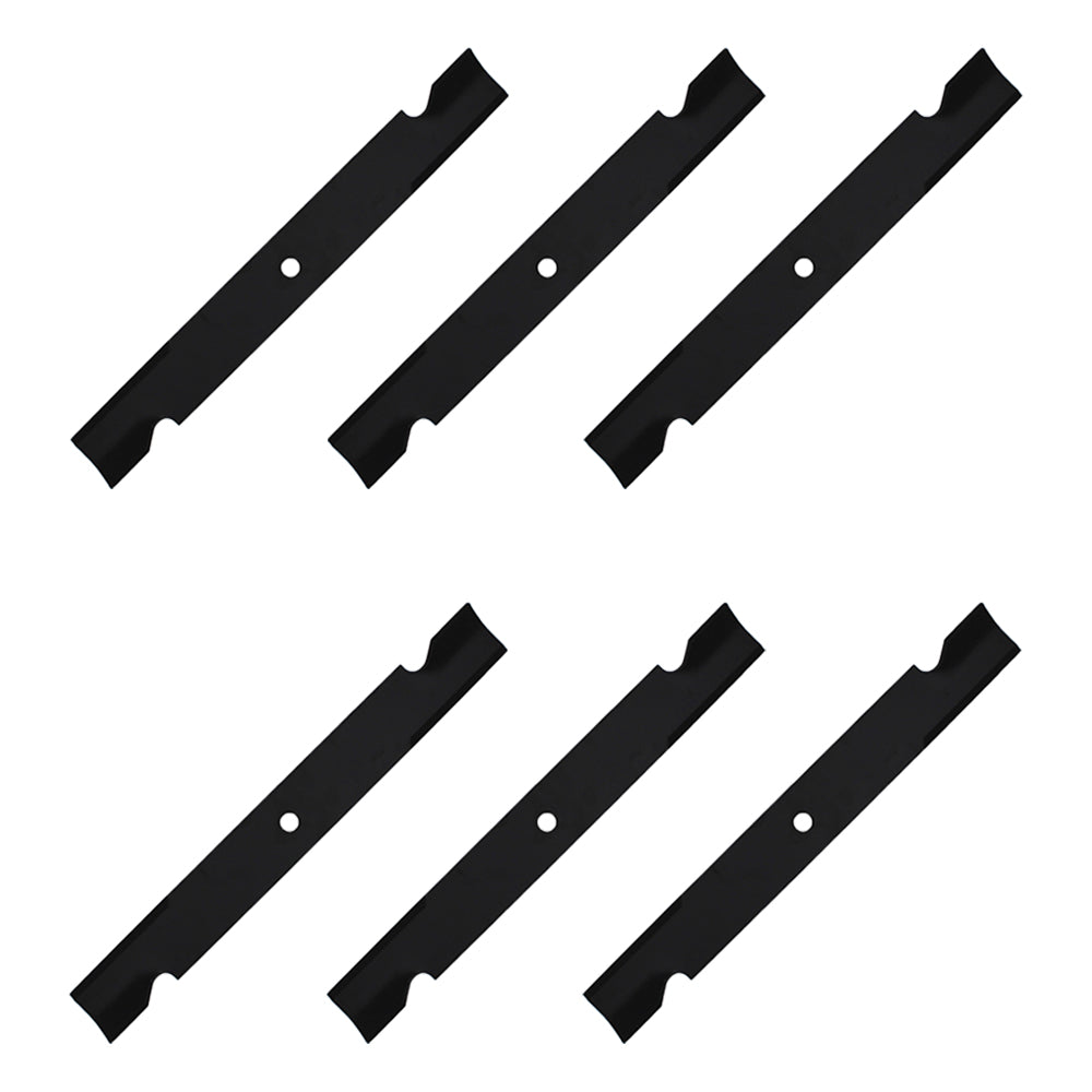 794685 Qty 6: Notched High-Lift Mower Blade
 Fits Hustler