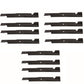 12PK 91-209 Blades Fits Bad Boy Outlaw XP 61" Cut 038-6080-00