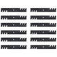 038-5350-00 Qty 12: Toothed Mulching Blade Fits Bad Boy