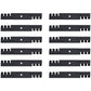 795757 Qty 12: Toothed Mulching Blade Fits Hustler SPORT X-One
