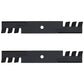 LAB50-0132_x2 Qty 2: Toothed Mulching Blade Fits Bunton