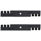 AM104489 Qty 2: Toothed Mulching Blade Fits John Deere PC2003