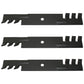 LAB50-0132_x3 Qty 3: Toothed Mulching Blade Fits Bunton