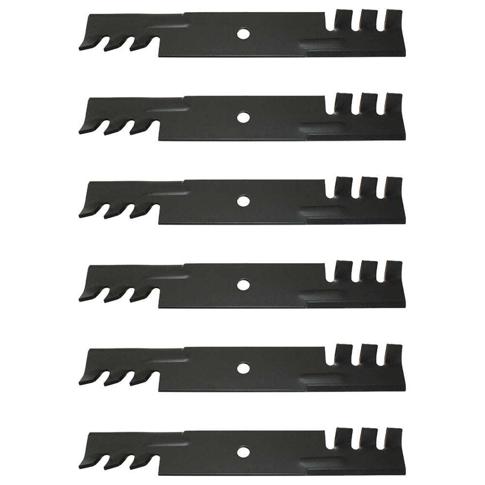 48110 Qty 6: Toothed Mulching Blade Fits Scag STC SW SWZ SWZU