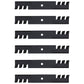 795757 Qty 6: Toothed Mulching Blade Fits Hustler SPORT X-One