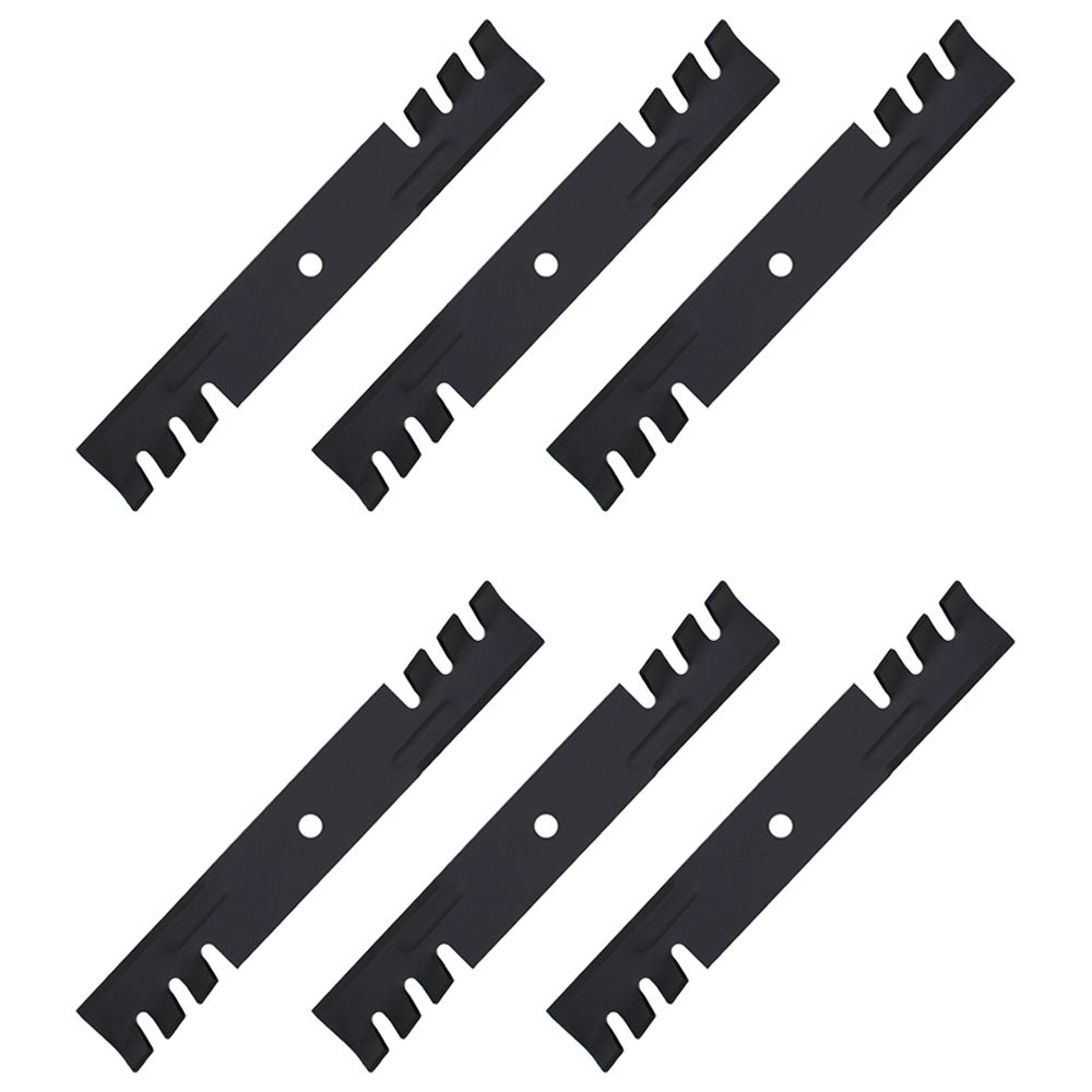 48110 Qty 6: Toothed Mulching Blade Fits Scag STC SW SWZ SWZU