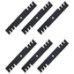 795757 Qty 6: Toothed Mulching Blade Fits Hustler SPORT X-One