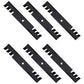 AM104489 Qty 6: Toothed Mulching Blade Fits John Deere PC2003