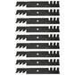 LAB50-0132_x9 Qty 9: Toothed Mulching Blade Fits Bunton