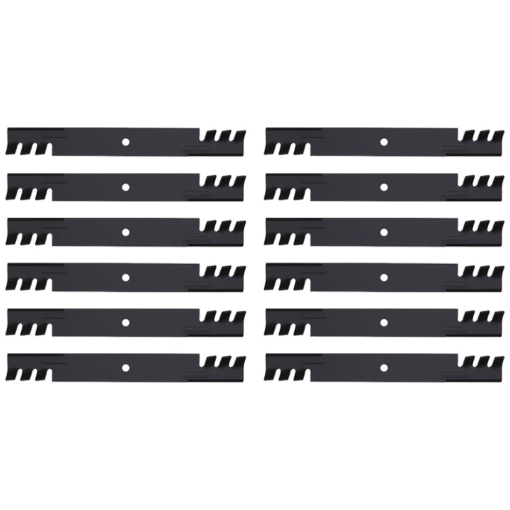 D18036 Qty 12: Toothed Mower Blades Fits Great Dane Requires 3 for 61" deck
