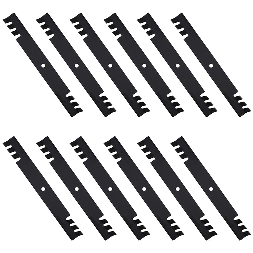 GDU10232 Qty 12: Toothed Mower Blades Fits Gravely