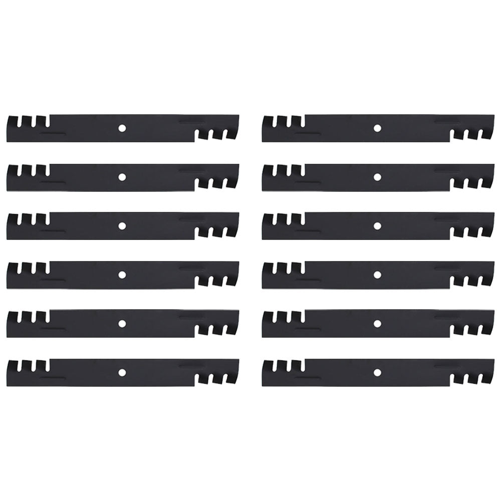 GDU10232 Qty 12: Toothed Mower Blades Fits Gravely