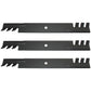 Qty. 3: Toothed Mower Blades  Fits AYP Replaces 531307235