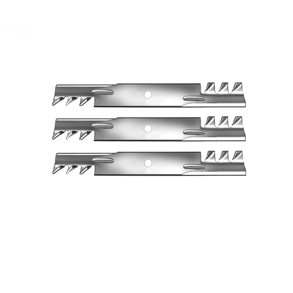 GDU10232 Qty 3: Toothed Mower Blade
 Fits Gravely