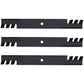 Qty. 3: Toothed Mower Blades  Fits AYP Replaces 531307235