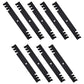 GDU10232 Qty 9: Toothed Mower Blades Fits John Deere