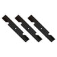 Set of 3 New High Lift Mower Blade Fits Ariens Bad Boy Fits Bobcat Fits Exmark