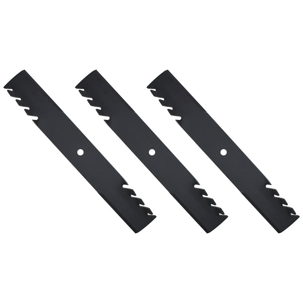 3-pack Toothed Blades for HUSTLER Z & Super Z 60 XR7 Deck 396-740(3)"