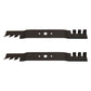 742-0616 Qty 2: Toothed Commercial Mulching Blade Fits Bolens