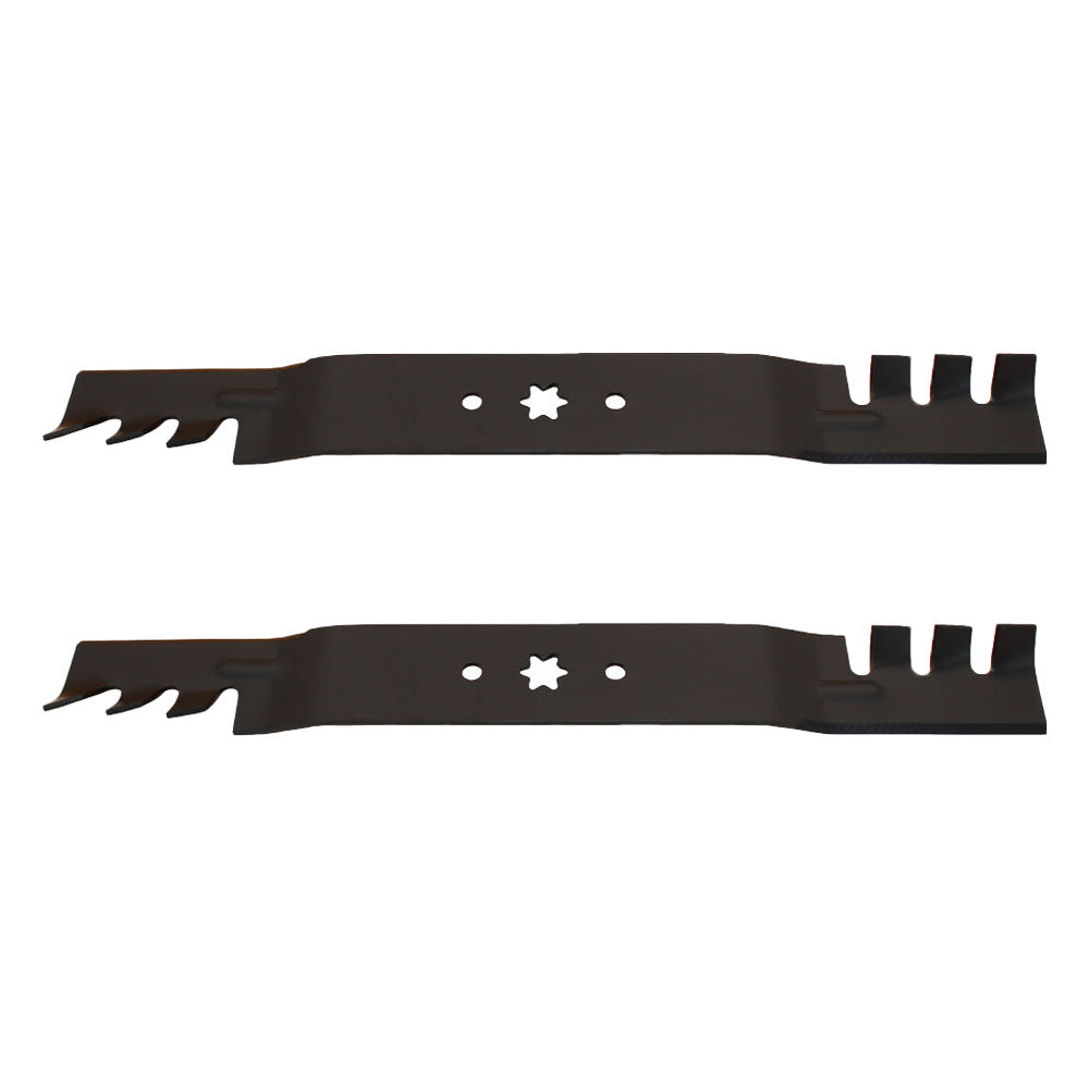 (2) 742-0616 Toothed Mulching Blades Fits Cub Cadet, Fits MTD, Fits Troy-Bilt