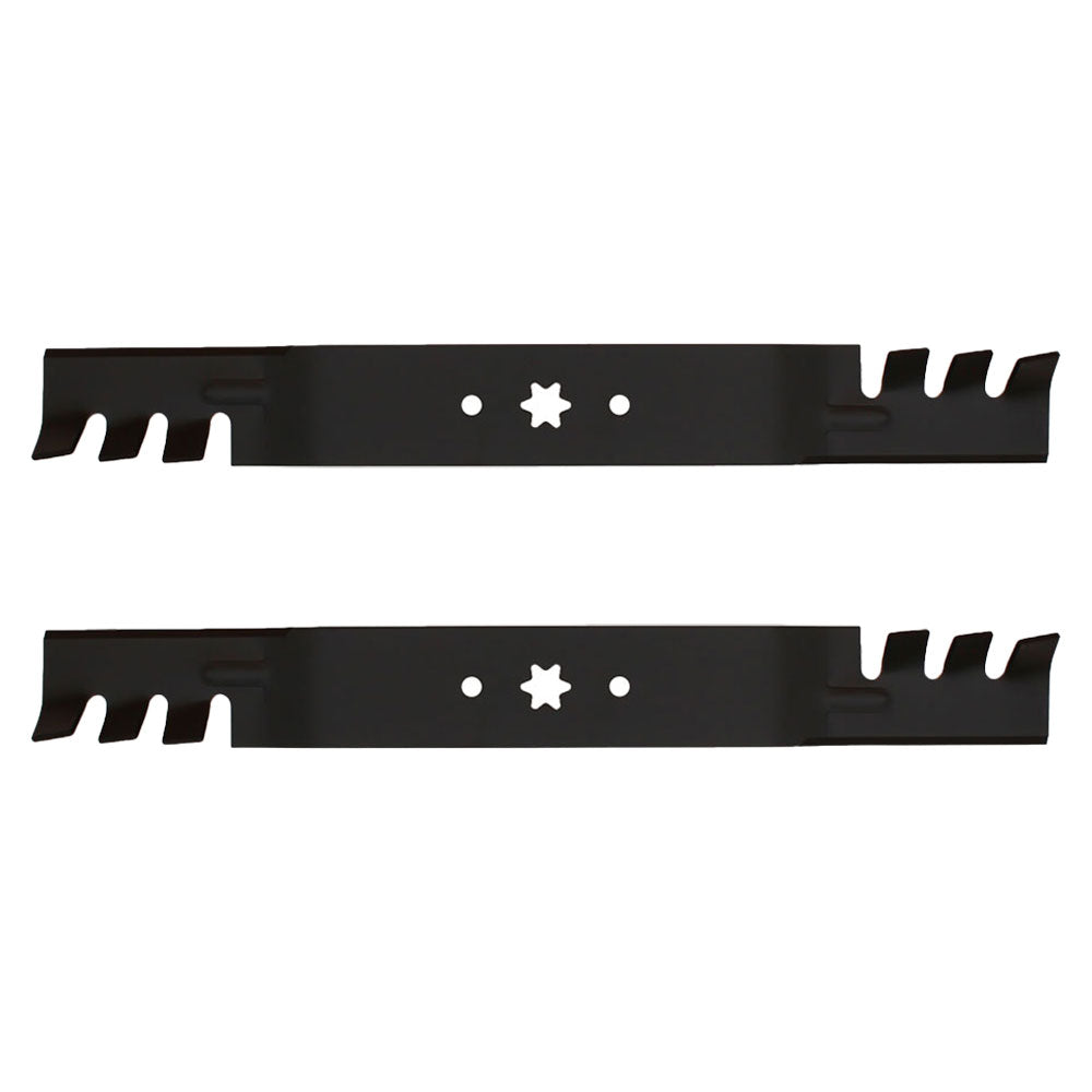 2 PK Toothed Mulching Mower Blades 742-04126 Fits Huskee Fits Murry Fits Yardman