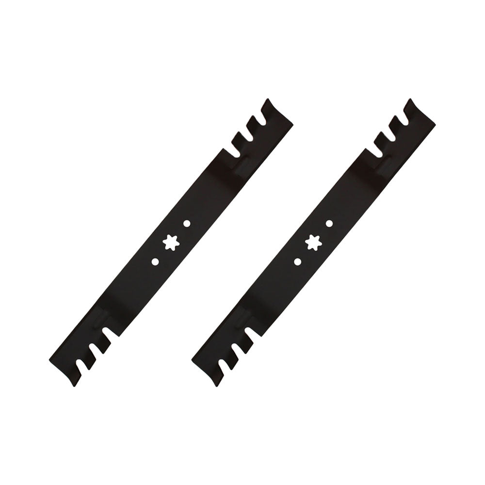 (2) 742-0616 Toothed Mulching Blades Fits Cub Cadet, Fits MTD, Fits Troy-Bilt
