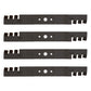 QTY 4: Toothed Commercial Mulching Blade
 Fits Bolens Replaces 742-0616