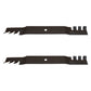106-2247-03 Qty 2: Toothed Mulching Blade
 Fits Toro 74360 74363 74365 74366