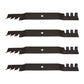 106-2247-03 Qty 4: Toothed Mulching Blade
 Fits Toro 74360 74363 74365 74366