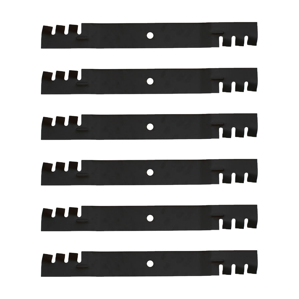 106-2247-03 Qty 6: Toothed Mulching Blade Fits Exmark