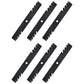 Qty 6: Toothed Mulching Blade Fits John Deere Replaces AM100945
