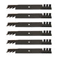 (6) Mower Mulch Blades For Hustler  - 60'' - Super Z & X-One -Side Discharge
