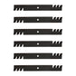 (6) Mower Mulch Blades For Hustler  - 60'' - Super Z & X-One -Side Discharge