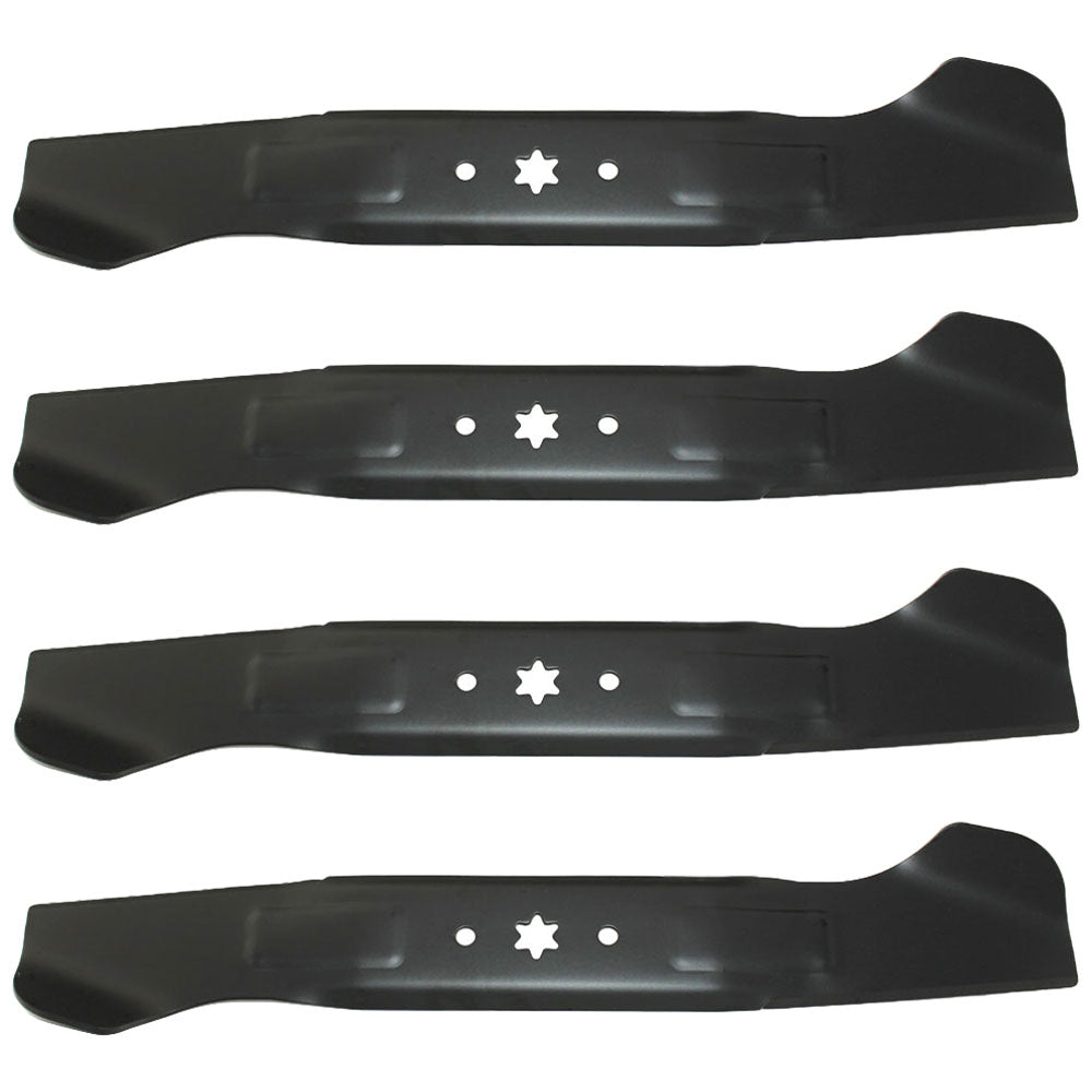 742-04244A Qty 4: High Lift Mower Blade Fits Troy Bilt