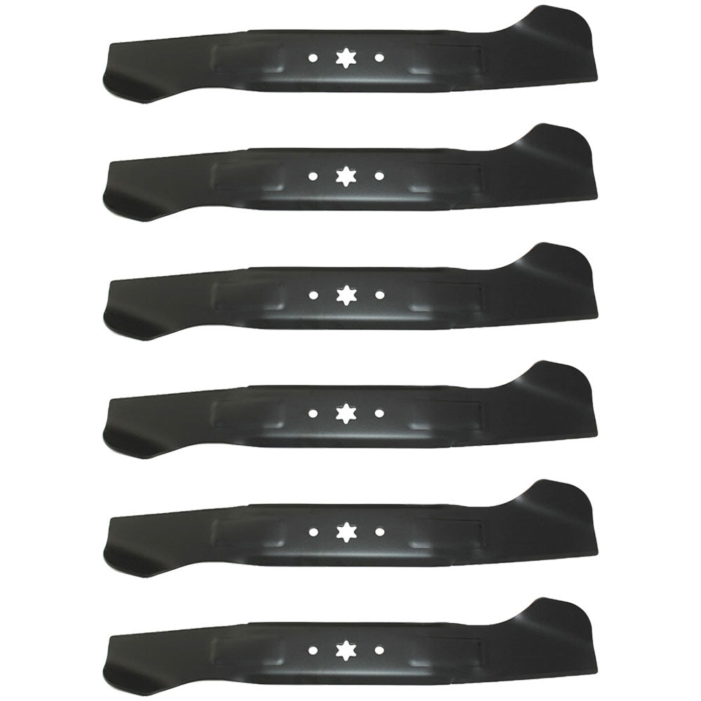 742-04244A Qty 6: High Lift Mower Blade Fits Troy Bilt