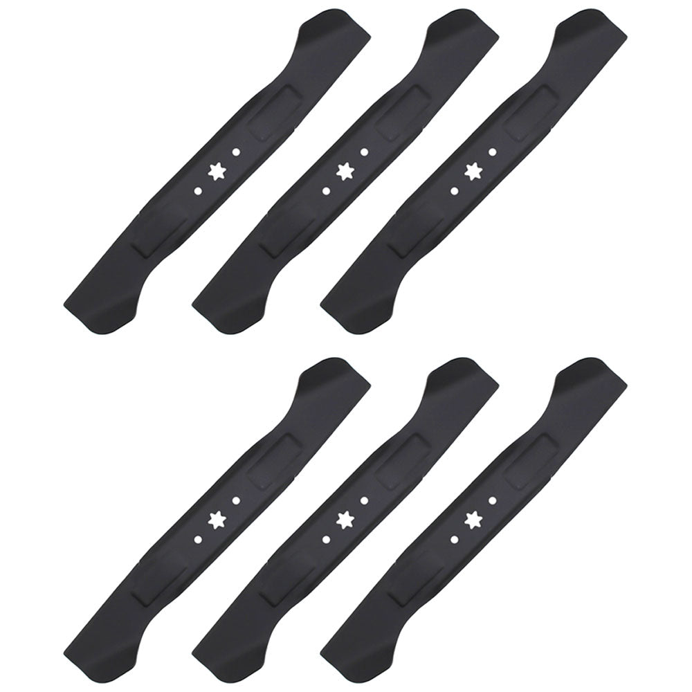 742-04244A Qty 6: High Lift Mower Blade Fits Troy Bilt