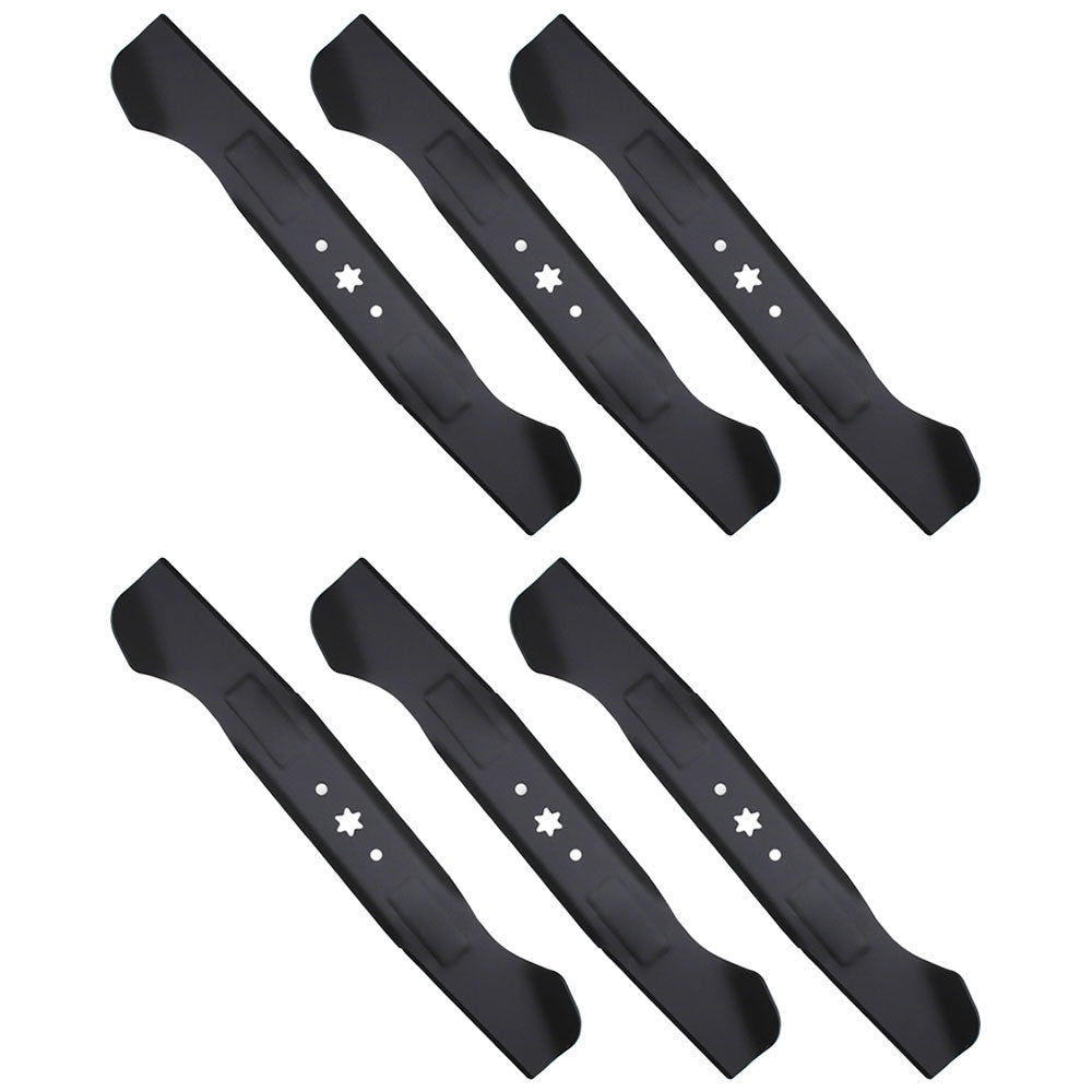 742-04244A Qty 6: High Lift Mower Blade Fits Troy Bilt