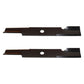 103-6387 Qty 2: Notched Air Lift Mower Blade Fits Exmark