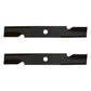 103-6387 Qty 2: Notched Air Lift Mower Blade Fits Exmark