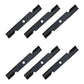 103-6387 Qty 6: Notched Air-Lift Mower Blade Fits Exmark