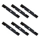 103-6387 Qty 6: Notched Air-Lift Mower Blade Fits Exmark
